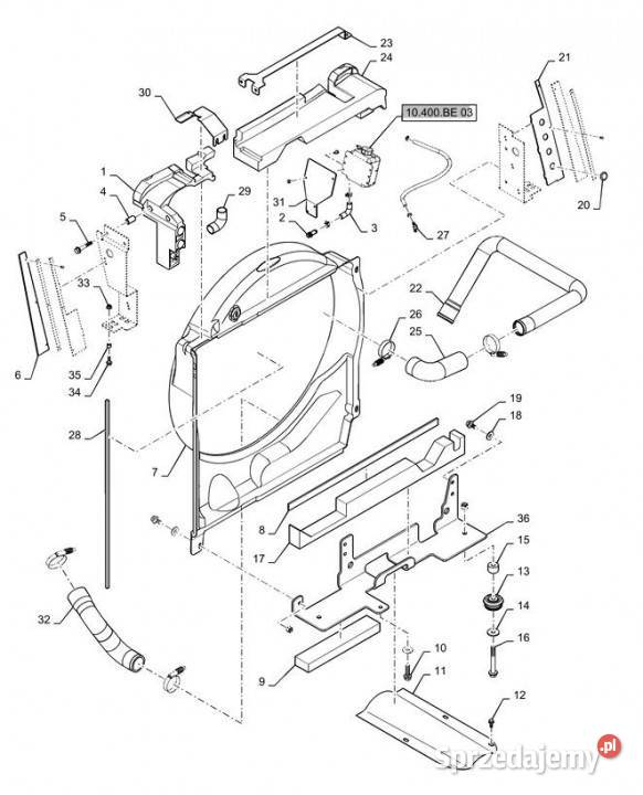 Holland T6090 T6070 Uszczelka 84340736 Jastrzębniki