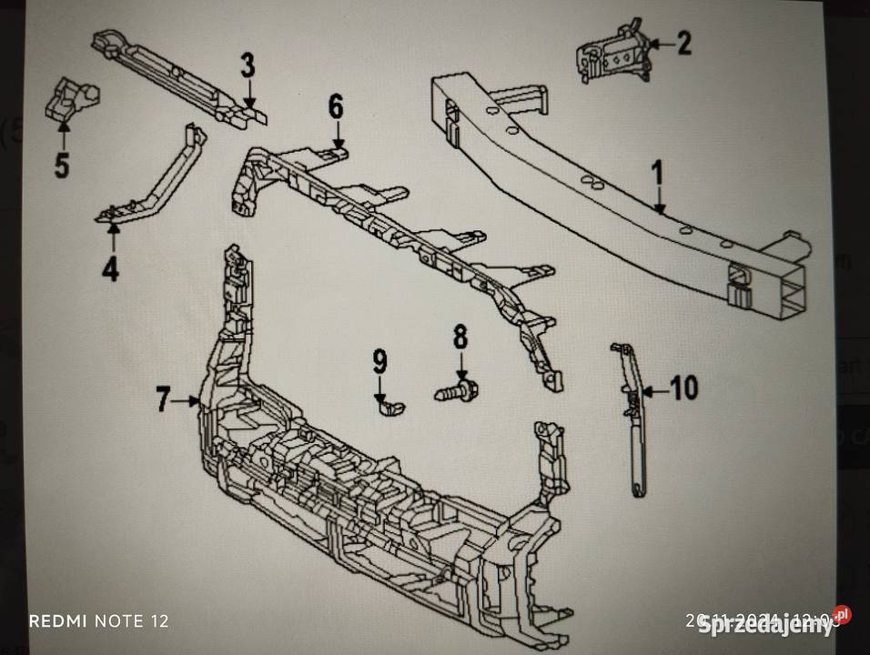 Toyota Tundra belka zderzaka wzmocnienie przód Mojusz