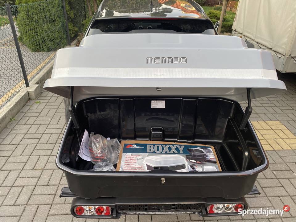 Bagażnik na trzy Rowery Menabo z boxem 330 l Rowery elektryczne Rzeszów
