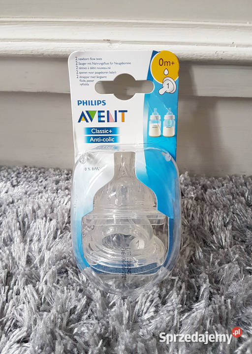 Smoczki silikonowe antykolkowe Philips Avent 0m