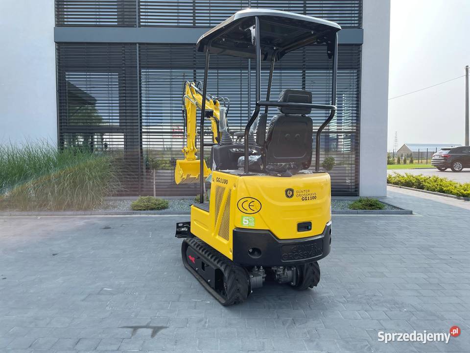Minikoparka GG1100 Japoński Kubota ramię skrętne Warszawa