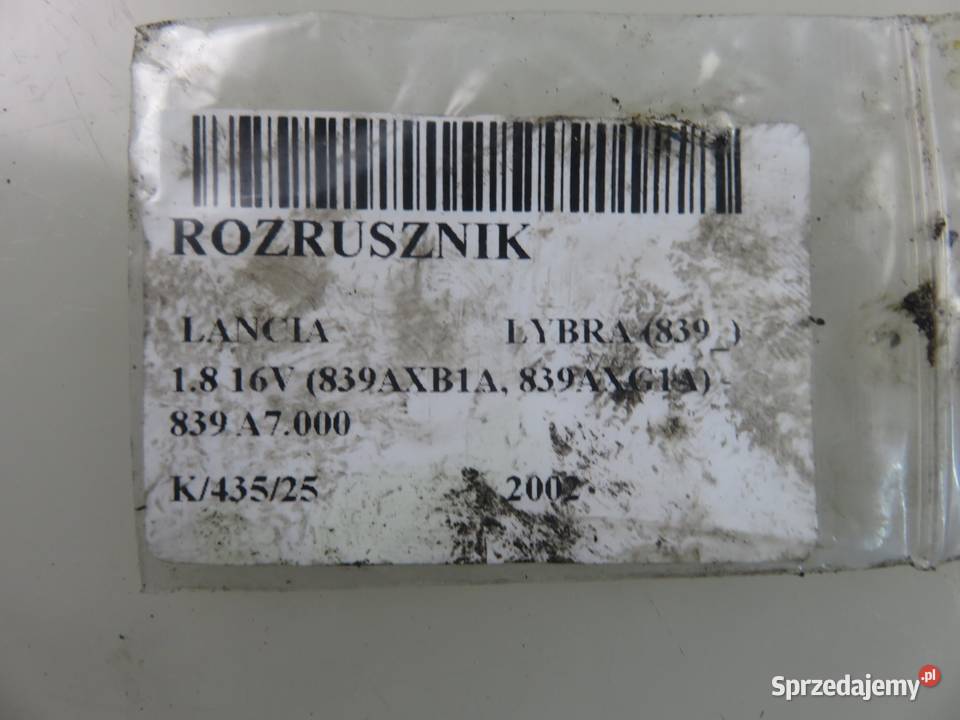 ROZRUSZNIK LANCIA LYBRA 18 16V 839 A7000 małopolskie