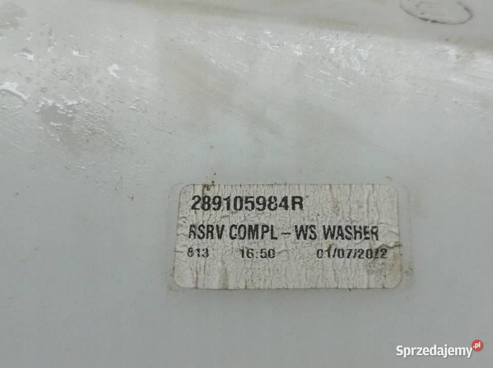ZBIORNICZEK SPRYSKIWACZY 289105984R Dacia osobowe