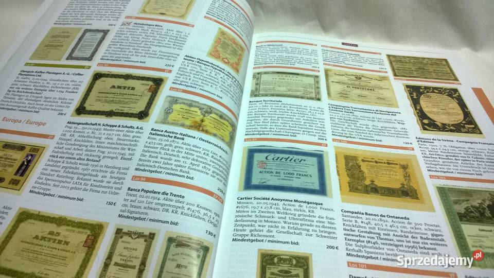 katalog aukcyjny papierów wartościowych 54 Numizmatyka Warszawa