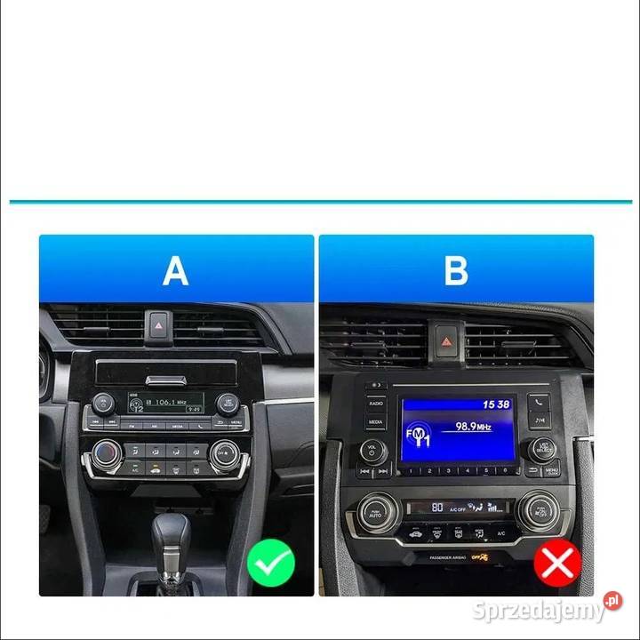 Radio Android 13 Honda Civic 20162018 gps wifi śląskie Ożarowice