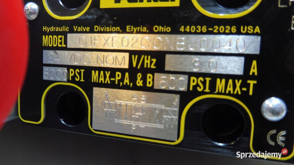 ELEKTROZAWÓR PARKER D1FXE022CCNBJ00 D1FX USA Pozostałe Wąchock