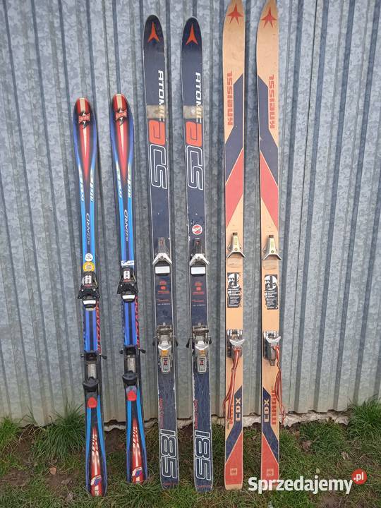 Narty 3 pary Sporty zimowe Klęczany sprzedam