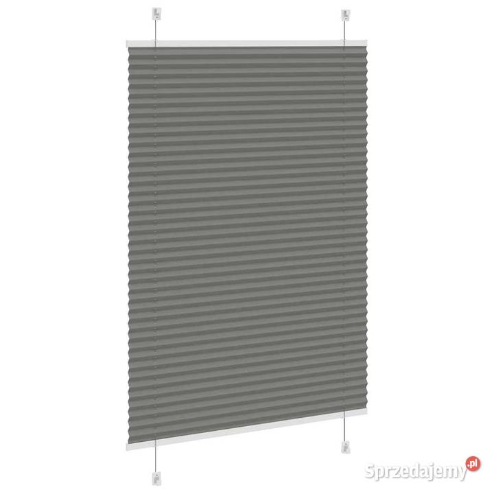 vidaXL Roleta plisowana antracytowa 95x150 mazowieckie Warszawa