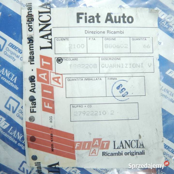 USZCZELKI GÓRY SILNIKA FIAT RITMO 8589 19TD ORI lubelskie sprzedam