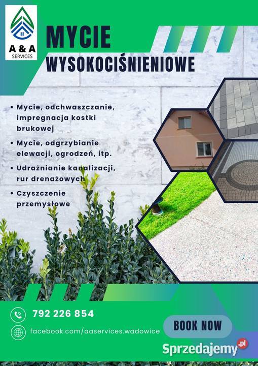 Mycie kostki brukowej elewacji Pozostałe podkarpackie Mielec