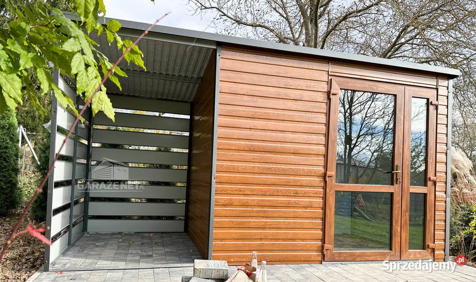 SCHOWEK DOMEK OGRODOWY 25m x 2m WIATA 13M SPAD W Łapanów