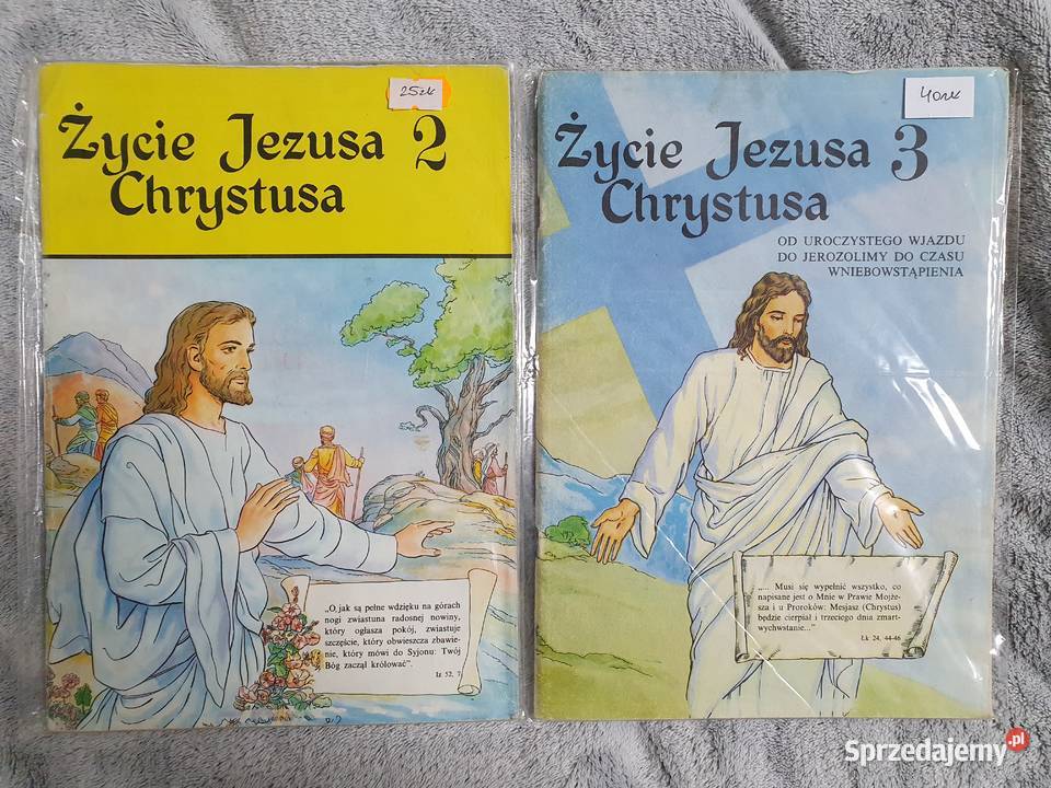 Życie Jezusa Chrystusa zestaw 2 komiksów pomorskie Gdynia sprzedam