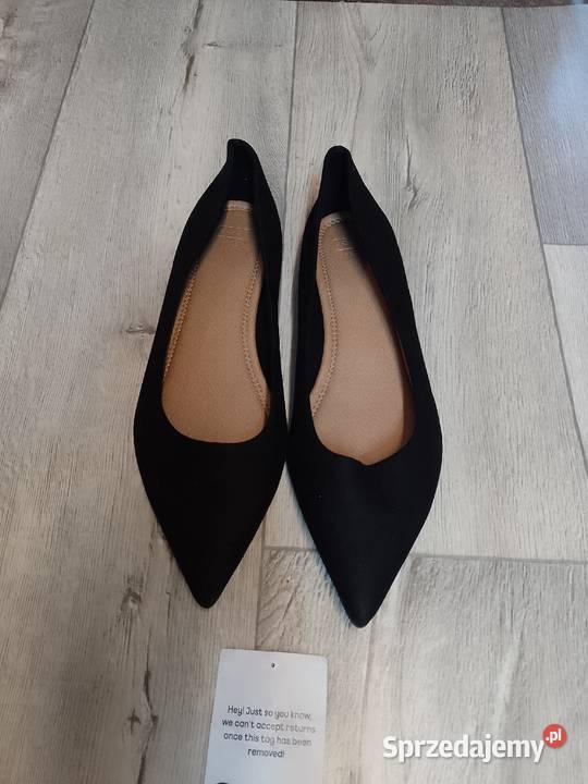 43 ASOS Czarne baleriny wieczorowe z Londynu Kraków