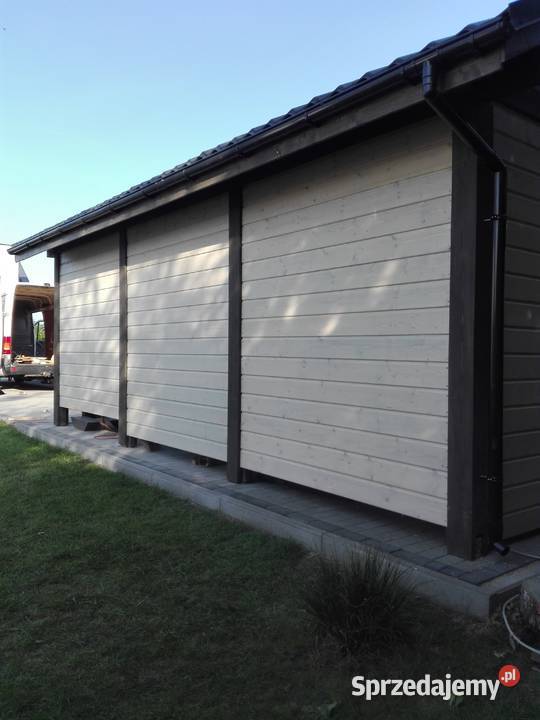 Wiata garazowa z pełna zabudową Konin sprzedam