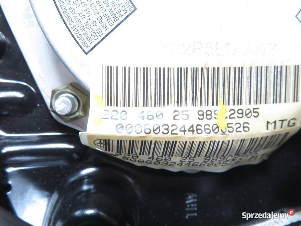 PODUSZKA KIEROWCY MERCEDES W220 2204602598