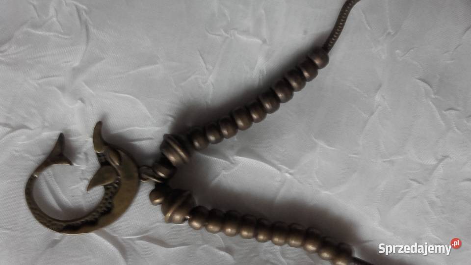 NASZYJNIK Z OKSYDOWANEGO MOSIĄDZU Z DELFINEM Piła