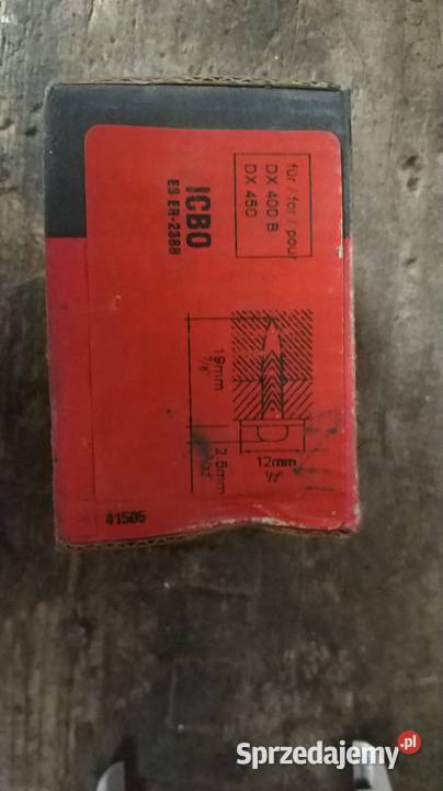 Gwozdzie do osadzaka HILTI 100ENP221L15 Pozostałe Tarnów