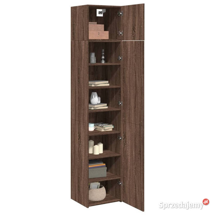 Wąska szafka brązowy dąb 45x425x225 WM3281293