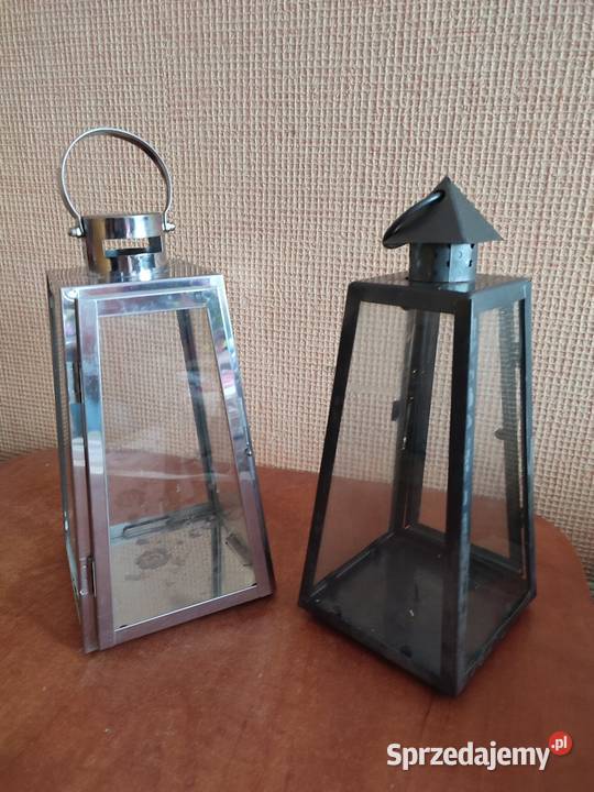 Dwie latarenki metalowe Koszalin