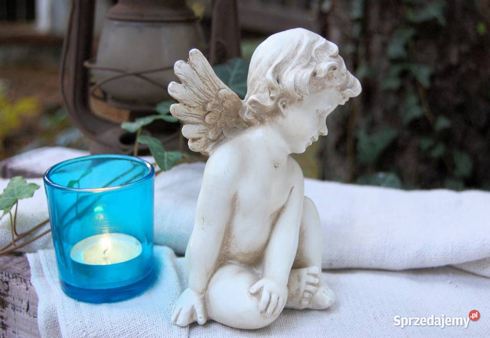 Anioł aniołek shabby chic figurka z żywicy 145 sprzedam
