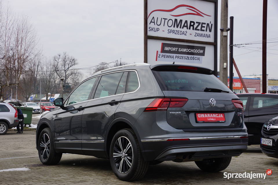 Volkswagen Tiguan 20 TDI CR 190 4x4 Virtual LED poduszka powietrzna Nowy Sącz