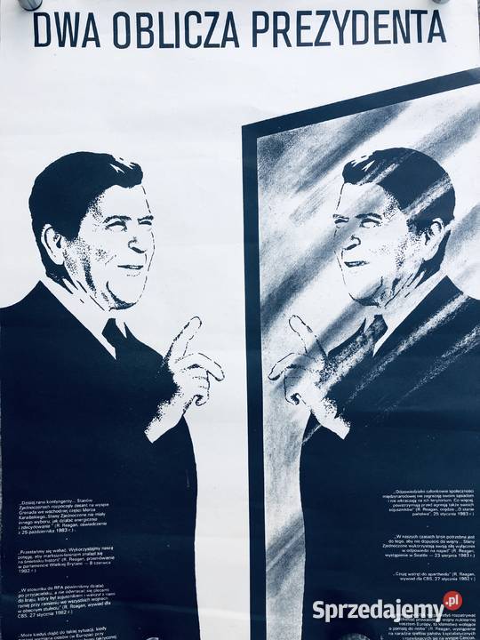 Plakat Dwa oblicza prezydenta Łowicz