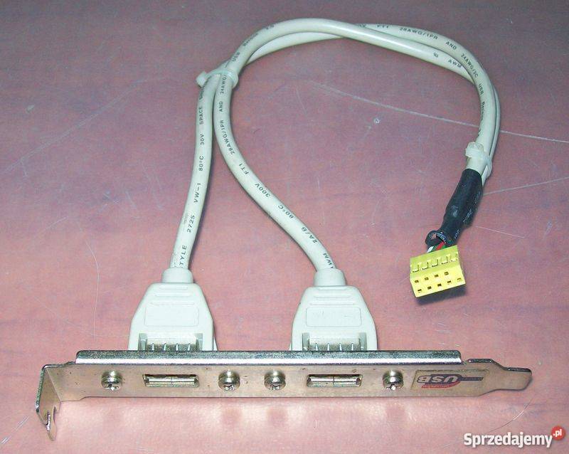 GNIAZDO ZŁĄCZE PORT USB 20 x2 NA ŚLEDZIU Pozostałe Poznań