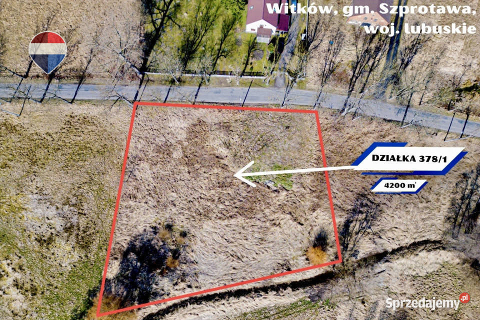 Na sprzedaż działka budowlana 4200 m Witków