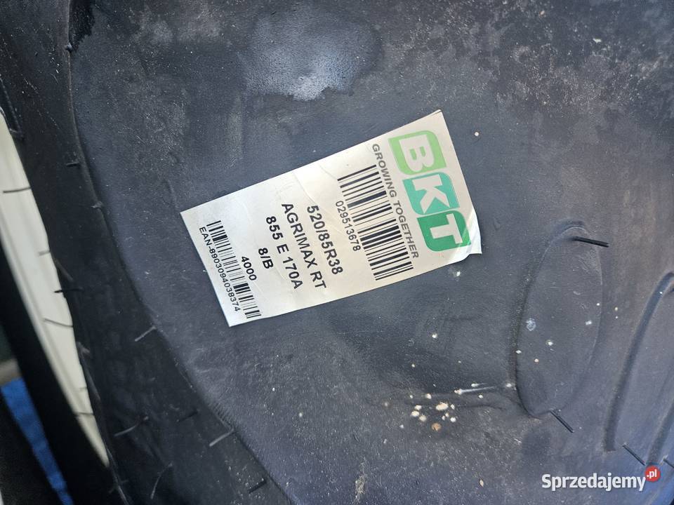 Koła Opony BKT 52085 R 38 RT 855 208 208R 38 Szprotawa