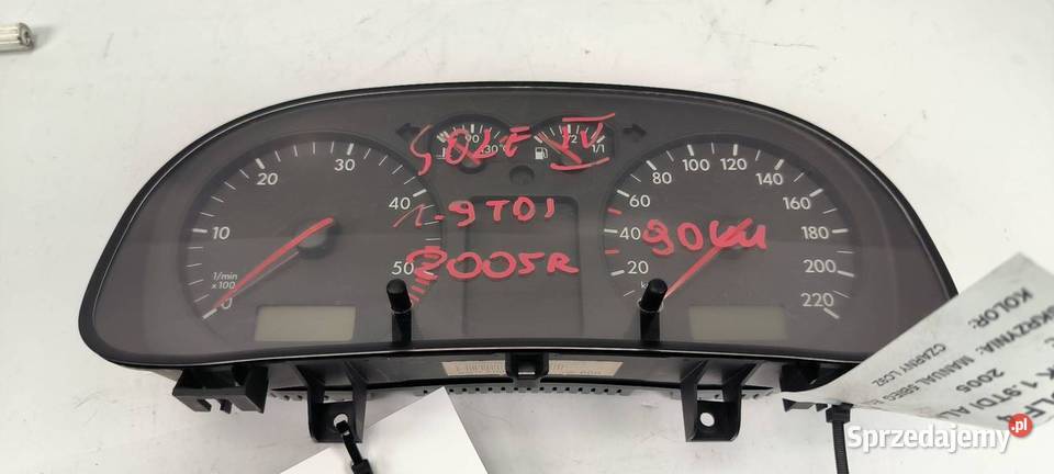 LICZNIK ZEGAR VOLKSWAGEN GOLF IV 1J0920805E Lipno