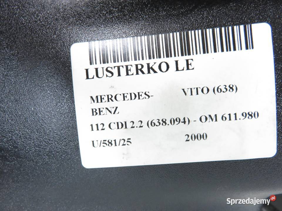 LUSTERKO LEWE MERCEDESBENZ VITO 638