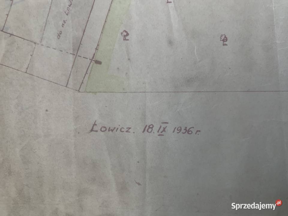 Łowicz 1936 Projekt urządzenia ulicy Dworcowej w