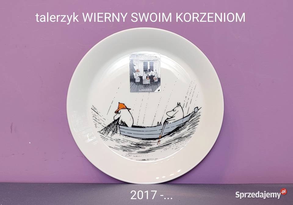 Muminki TALERZYK Moomin Arabia Finland specj małopolskie Jasień