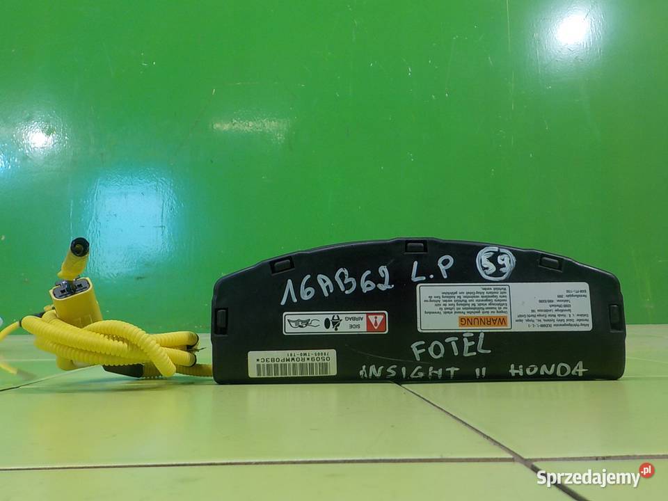 HONDA INSIGHT II 10r 5D AIRBAG poduszka fotela osobowe mazowieckie