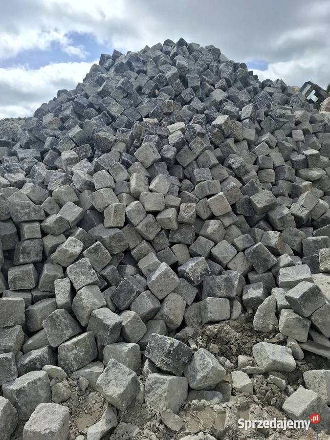 Krostka rzędowa szara łupnieta na pół Prokowo