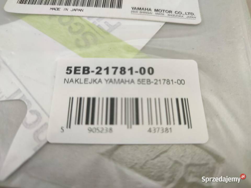 NAKLEJKA R6 NA ZADUPEK YAMAHA YZFR6 19992000