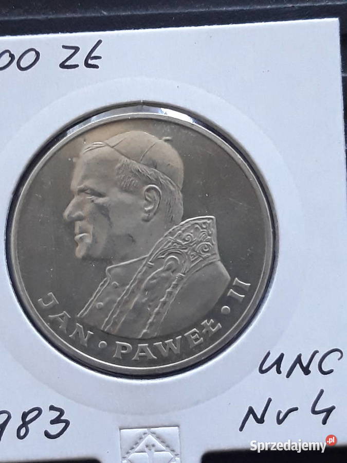 1000 Papież Jan Paweł II 1983 r 4 UNC wielkopolskie Konin