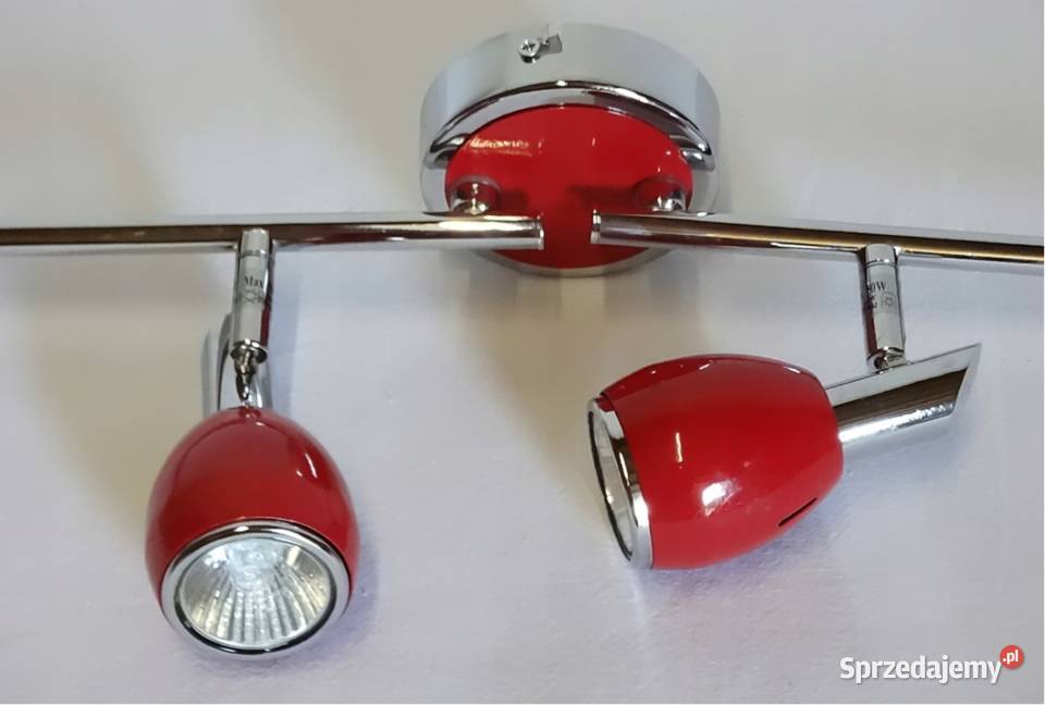 Colors czerwony lampa sufitowa spot 4punktowa Biłgoraj