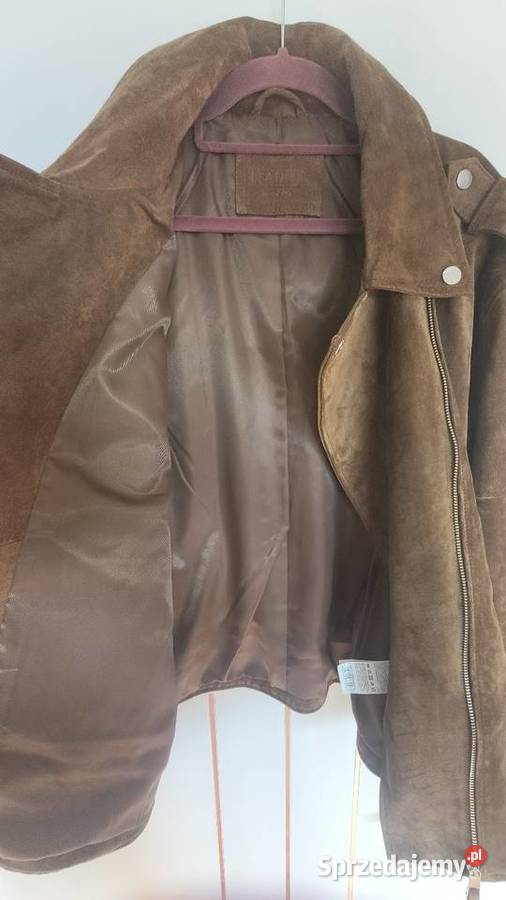 Skórzana zamszowa ramoneska Reserved 42 Warszawa