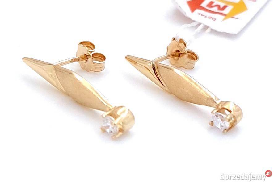 Kolczyki Złote pr585 Glamour Z631 Kolczyki