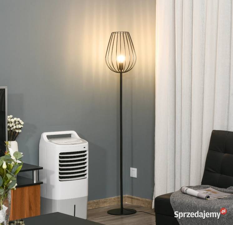 Lampa podłogowa z metalową podstawą z Brzesko