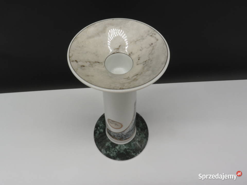 Porcelanowy świecznik niemieckiej marki Porcelana i szkło wielkopolskie Raszków sprzedam