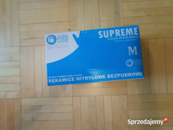 Rękawice jednorazowe nitrylowe bezpudrowe