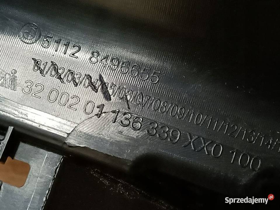 BMW 1 F40 PROWADNICA ŚLIZG MOCOWANIE ZDERZAKA osobowe wielkopolskie