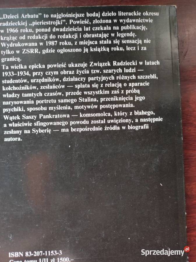 Dzieci Arbatu Anatolij Rybakow Kielce