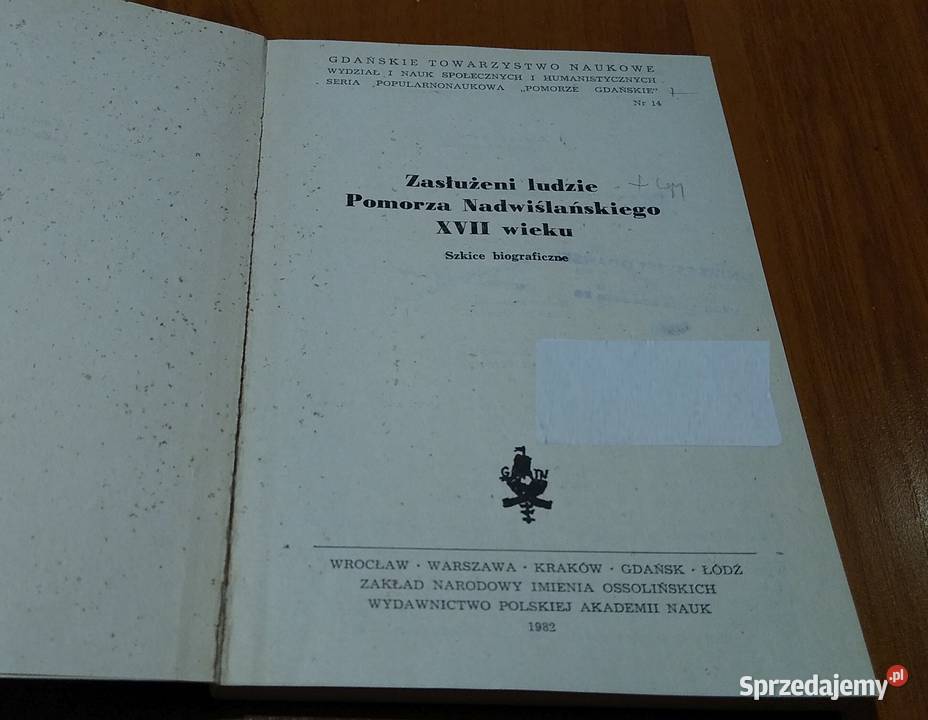 Zasłużeni ludzie Pomorza Nadwiślańskiego XVII sprzedam