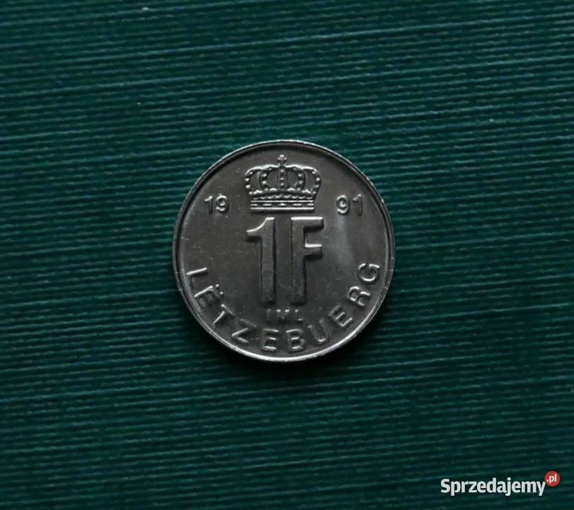 LUKSEMBURG 1 frank 1991r śląskie Gliwice