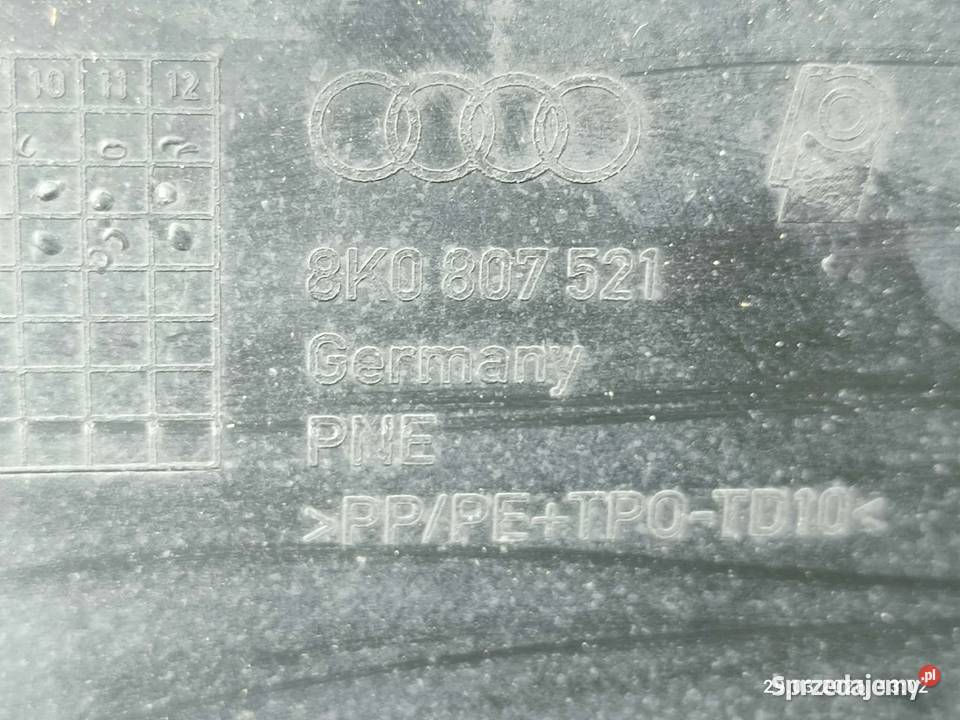 Zderzak tył pdc audi a4 b8 sline spoiler Kotomierz