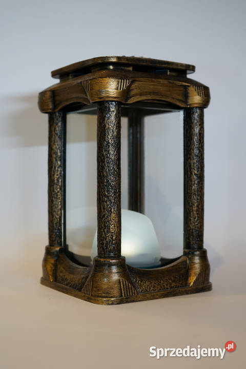 Złoty znicz żywiczny kapliczka roma