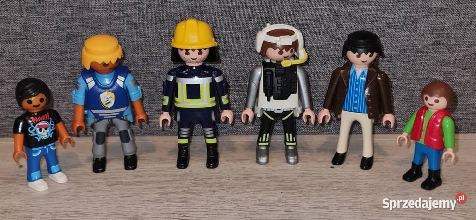 Figurki zestaw kolekcja Playmobil 6 sztuk kolorowy